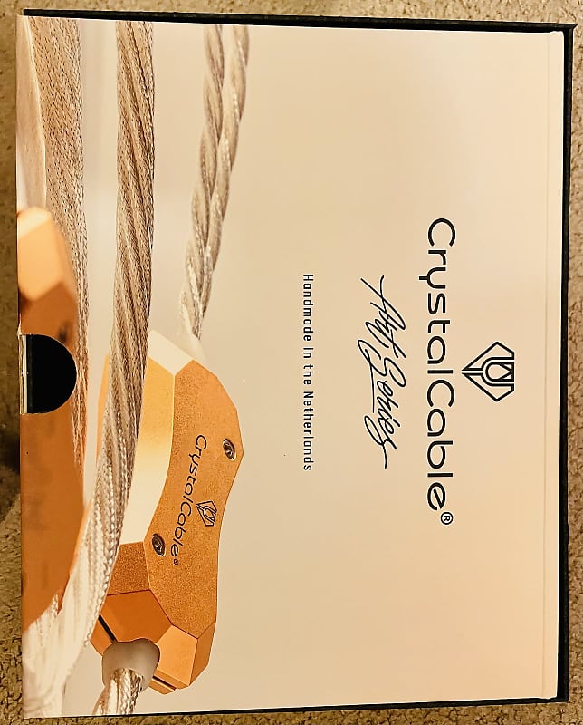 Crystal Cable Art Series Monet Network Cable CrystalConnect Monet Network Cable 2024 - Silver better than Audioquest Cardas Tara Labs Synergistic Shunyata wireworld Ethernet Transparent cables  			