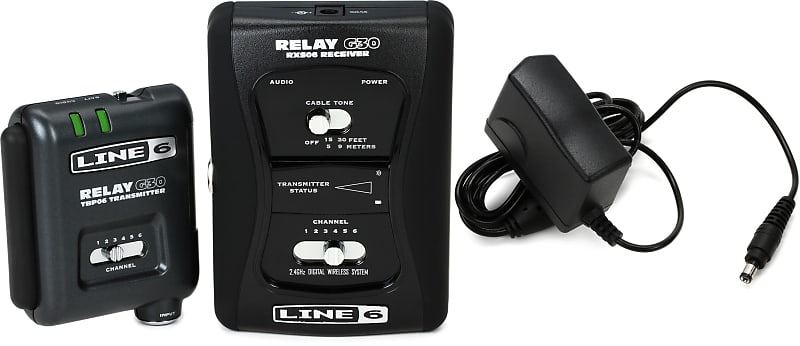 Line 6 Relay G30 Digital Wireless Guitar System Bundle with Line 6 DC-1G 9v  500mA Power Supply