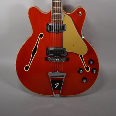 1966 Fender Coronado XII Cherry Red Finish 12 String Electric Guitar for sale
