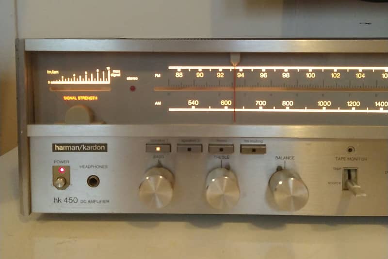 Vintage 1978 Harman Kardon top HK-450 30W/Chan Receiver