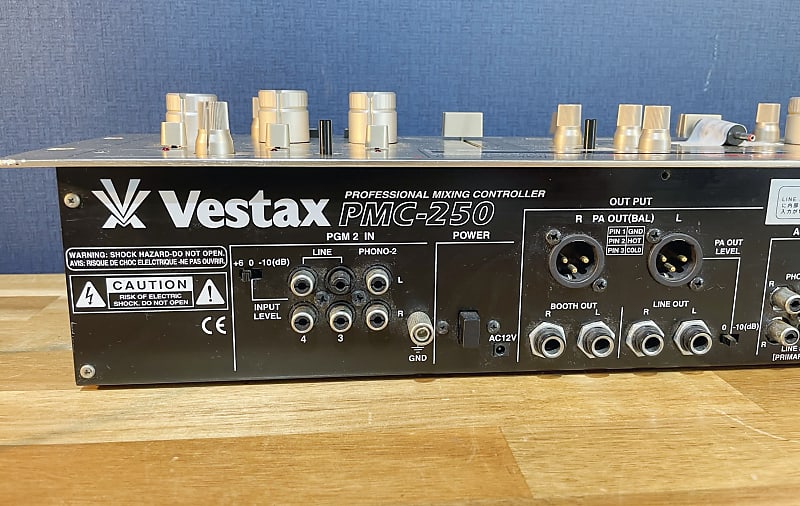 Vestax PMC-250 Vintage Rotary DJ Mixer w/ Isolator - Gold