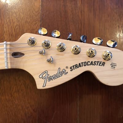 DISPLAY MODEL- Fender American Performer Stratocaster, Satin Lake Placid Blue Maple Neck, w/ Fender padded Gig Bag Case image 10