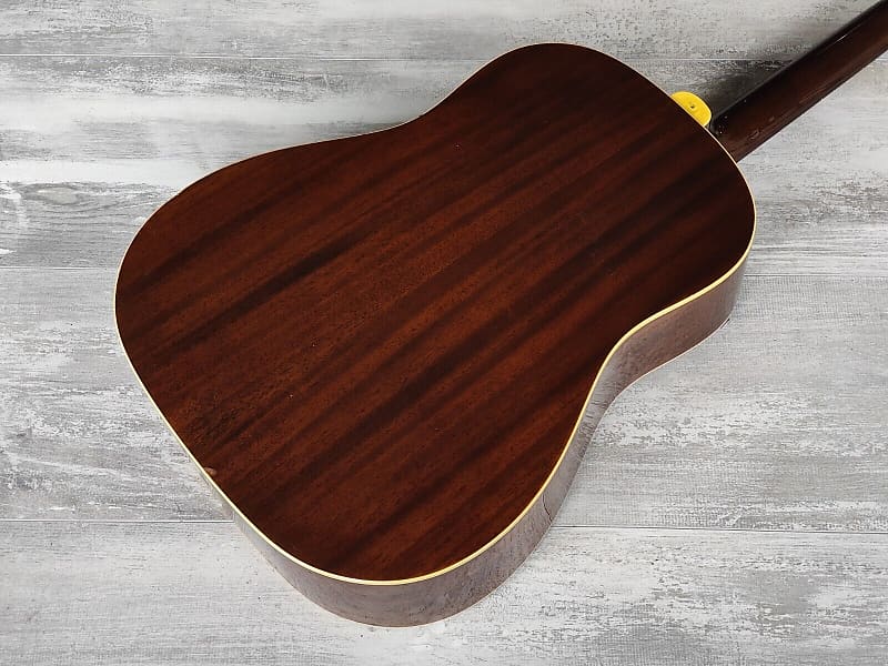 1980 Burny Japan BJ-100 Vintage Acoustic Guitar (Brown