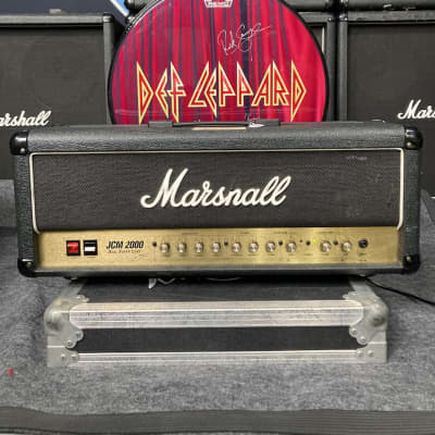 Marshall Vivian Campbell's, Def Leppard JCM 2000 DSL 100 Dual Super Lead 2-Channel 100-Watt Guitar Head (VC #5025) 1990s, Plus Tour Artifacts and Def Leppard Union Jack Tank! image 4