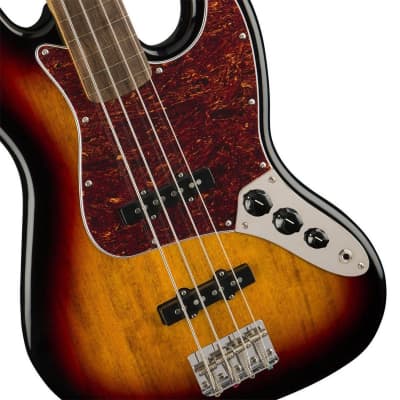 Squier Classic Vibe '60s Jazz Bass Fretless (3-Tone Sunburst) image 6