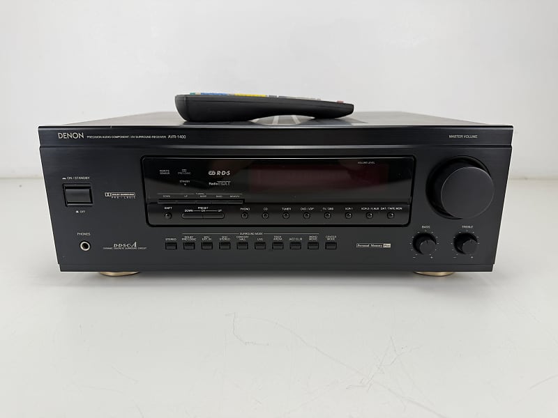 Denon AVR-1400 AV Surround Receiver With Remote Control  			