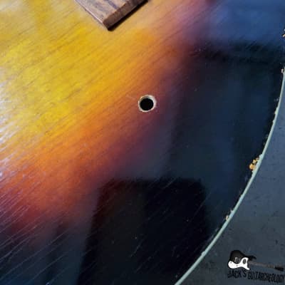 Luthier Special: Harmony / Teisco / Conrad MIJ Acoustic Guitar Husk Project (1970s Sunburst) image 3