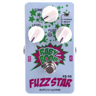 Biyang Baby Boom FZ-10 Fuzz Star Fuzz  Distortion Electric Guitar Effect Pedal 3 Modes  True Bypass for sale