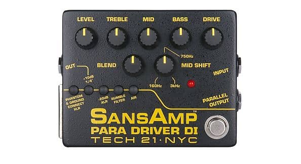 Immagine Tech21 Sansamp Para Driver Di (V2)   Preamplificatore A Pedale - 1