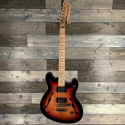 Fender Squier Affinity Series Starcaster, Maple Fingerboard, 3-Color Sunburst image 1