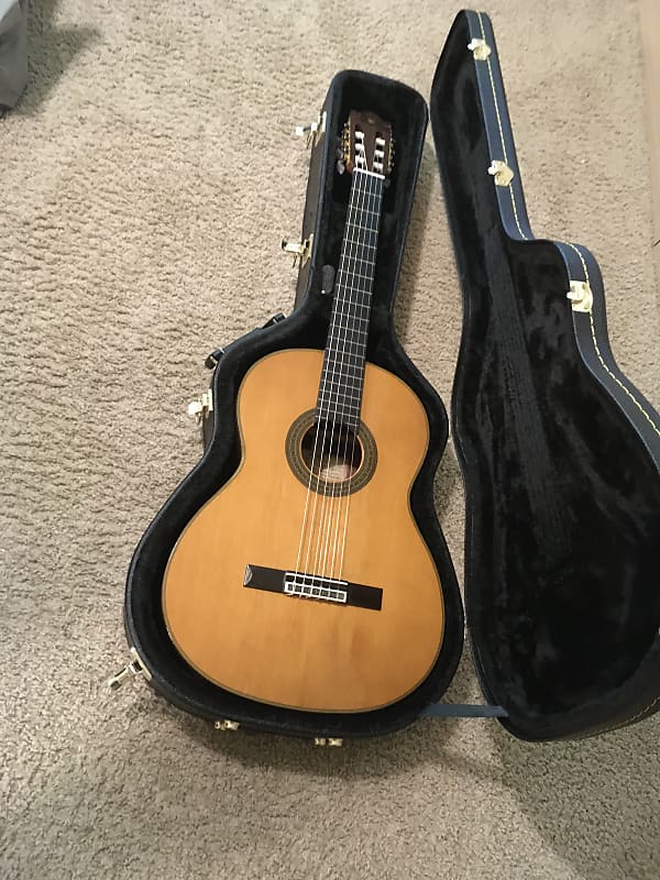 Yamaha  C-300 concert classical guitar  1970s Solid Spruce and rosewood back and sides image 1