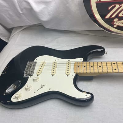 Fender American Vintage '56 Stratocaster Guitar 2016 - Black / Maple neck image 3