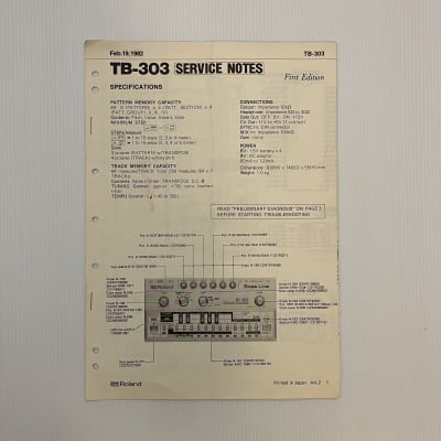 Roland TB-303 Manual and Service Notes