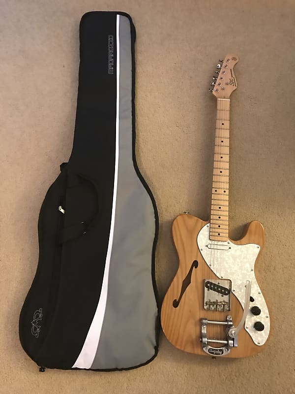 SX Thinline Telecaster Vintage Series Guitar Natural | Reverb