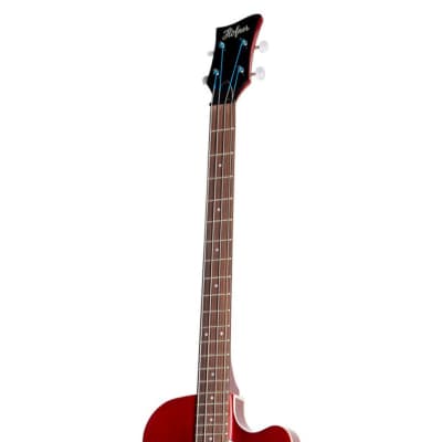 Hofner Club Pro Edition Bass Guitar - Metallic Red image 6