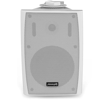 Audibax Elipse 4" HiFi 2Way Wall Bracket Speakers, 30W Power, 70Hz-20KHz Frequency, White Pair, Dimensions 15x21x12.5cm, Weight 1.79Kg image 5