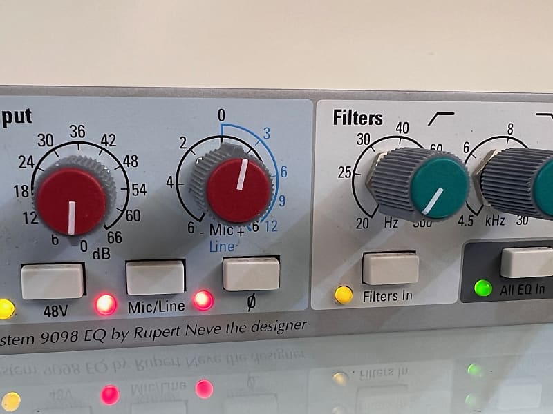AMEK 9098 EQ マイクプリ EQ AMEK System 9098 EQ Mic Preamp with Equalizer | Reverb