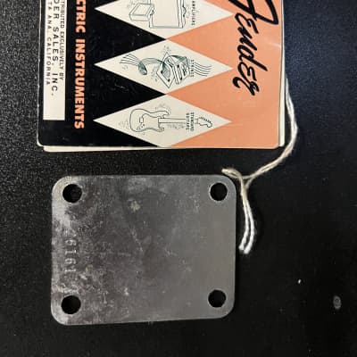 Fender Stratocaster Neck Plate 1957 - 1958 image 4
