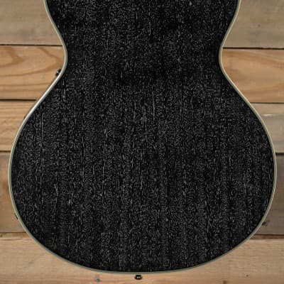 D'Angelico Excel Mini DC Hollowbody Guitar Black Dog w/ Case image 3