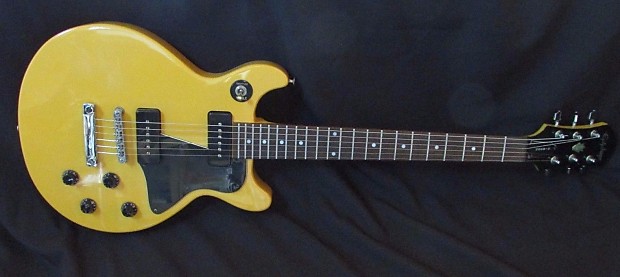 1995 TV Yellow Double Cutaway Epiphone Les Paul Special w Case