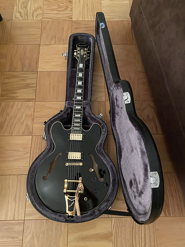 税込?送料無料】 ES-335 Dot Epiphone ギター Bigsby 2011s Ebony ...