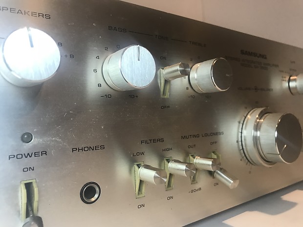 Samsung SA-3500 1977 Silver Face vintage stereo integrated