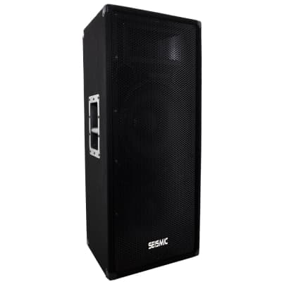 Dual Premium 12" PA/DJ Speaker Cabinet with Titanium Horns - NEW image 1