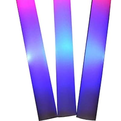 25 Pack LED Foam Sticks Multi Color 3 Modes – Music Trends- Pro