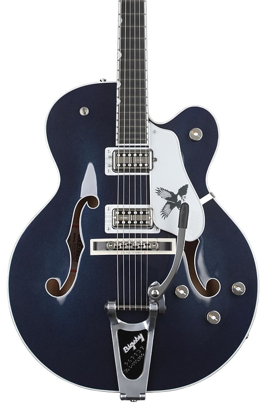 Gretsch G6136T-RR Rich Robinson Signature Falcon Electric Guitar - Raven's Breast Blue image 1