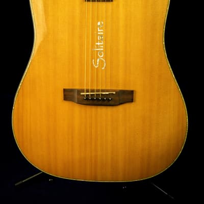 Boulder Creek  Solitaire ECR1-N - Natural Spruce/ Mahogany Solid Wood Electro/Acoustic Guitar image 2
