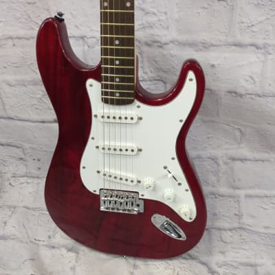 Jay Turser Red Strat Style Electric Guitar image 4
