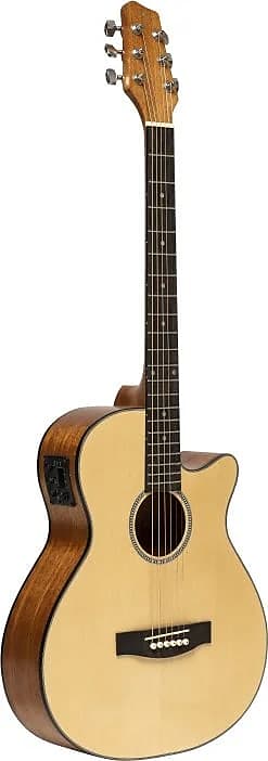 ElElectro-acoustic auditorium guitar with cutaway image 1