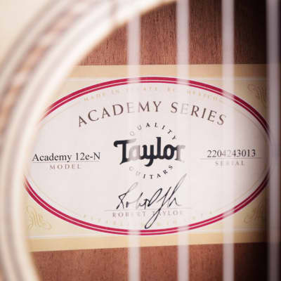 Taylor Academy 12e-N Natural Nylon String Guitar 2023 (2204243013) image 14
