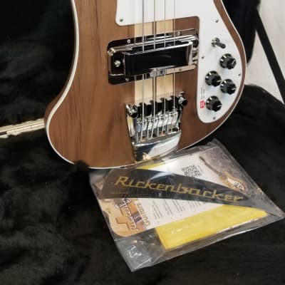 Rickenbacker 4003W Walnut Electric Bass, Maple Neck, Full Inlay, Wired For Stereo, W/Case image 4
