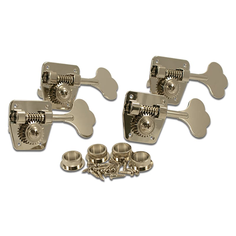 Gotoh 4 In Line Bass Large GB29 Tuning Machines Nickel image 1