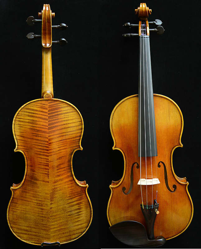 Fine Violin after Guarneri del Gesu 1743 Cannone Violin Upside-down Flame image 1