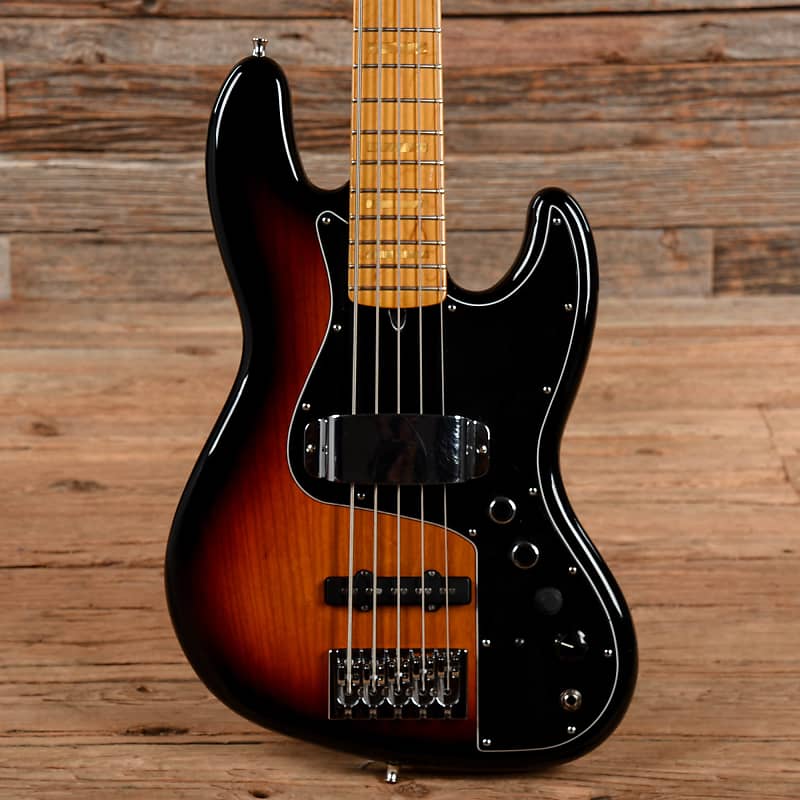 Fender Marcus Miller Artist Series Signature Jazz Bass V Sunburst 2014 image 1