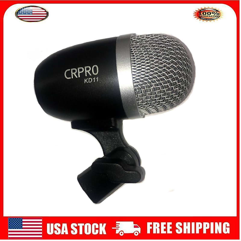 Snare Tom Mic for Rack/Floor Toms+Cajons Bongos Congas Snares Reverb