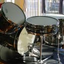 1966 Ludwig Downbeat 4 Piece Set Black Diamond Pearl Extra Clean Complete w/ Extras
