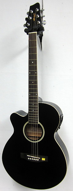 Stagg SW206CETU LH BK Left Handed Acoustic Electric Guitar Used