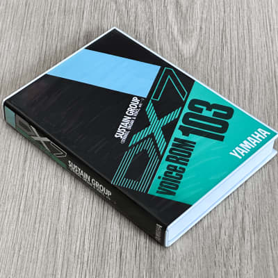 Yamaha DX7 Voice ROM data cartridge // VRC-103 Sustain Group // Boxed + Booklet