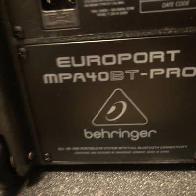 Behringer Europort MPA40BT-PRO All-In-One Portable PA System image 2
