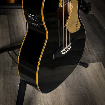 Gretsch  G5021E Rancher Penguin Parlor Acoustic/Electric Guitar  - Gloss Black image 10