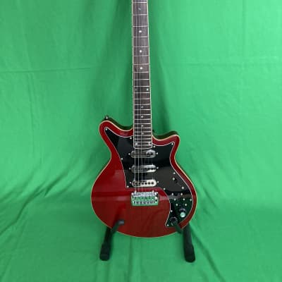 Harley Benton Brian May Red Special Deluxe - BM75DLX 2019 Trans Red High Gloss image 2