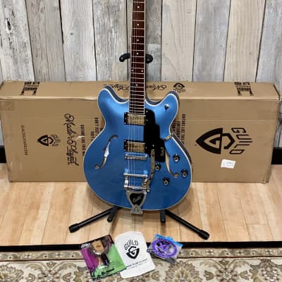 Guild Starfire I DC Semi-Hollow Electric Guitar - Pelham Blue, Support Indie Music Shops Buy it Here image 13