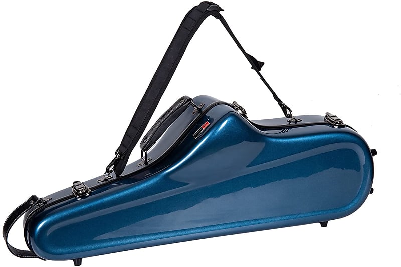 Crossrock Fiberglass Tenor Saxophone Case with Backpack Reverb