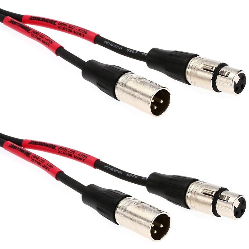 Pro Co EXM-100 Excellines Microphone Cable 2 Pack - 100 foot image 1