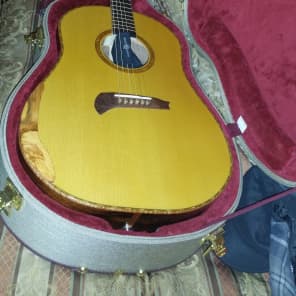 Brazilian Rosewood Acoustic/Electric Guitar made by NC Master Luthier Gray Burchette Sloped D Dread image 14