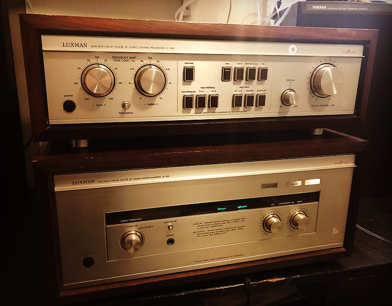 希少動作品】LUXMAN ラックス プリC-300 パワー M-300 アンプ