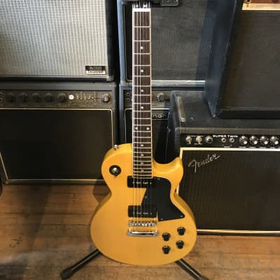 Blitz by Aria Pro II Single Cut Junior TV Yellow | Reverb